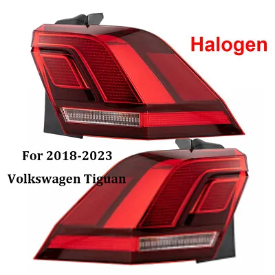 Left & Right Outer Tail Light Set Fits 2018-2021 Volkswagen Tiguan Halogen Lamps • $217.34