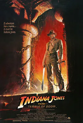 Indiana Jones And The Temple Of Doom - Movie Poster (Reglar A) (Size: 27 X 40 ) • $15.99