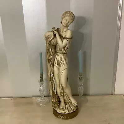 1959 Universal Statuary Corp. Chicago. Statue Of Roman Woman Pouring From A Jug • $99