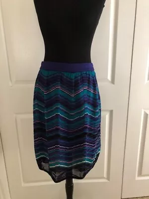 Missoni Knit Zig Zag Skirt ~ Italian Size 48 Large • $99