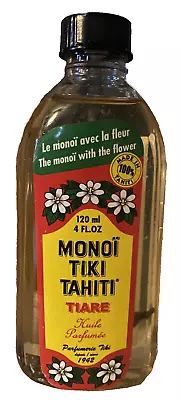 Monoi Tiare Tahiti Coconut Oil TIARE Perfume Tahitian Body Face Hair Oil 4 Ounce • $14