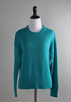 J.CREW NWT $98 Relaxed Cotton Linen Blend Beach Jade Sweater Top Size XS • $49.99