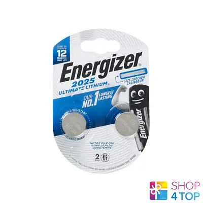 2 Energizer CR2025 Ultimate Lithium Batteries 3V Coin Cell DL2025 Exp 2025 New • $7.46