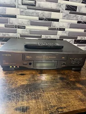 Hitachi VCR VT-FX623A Hi-Fi Stereo VHS Player/Recorder. W/Remote • $14.99