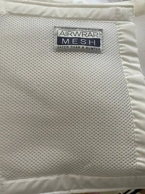 Airwrap Mesh Cot Protector - 2 Sided White Cot/Cotbed Breathable Bumper • £15