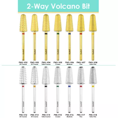 USA #1 Two Ways Volcano 3/32 Nail Carbide Bit - Safety Fast Remove Acrylic Gel • $12.89