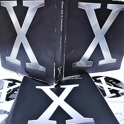 Apple Mac OS X 10.3 Panther Big Retail Box Complete 4 Discs Manuals M9227LL/A • $59.99