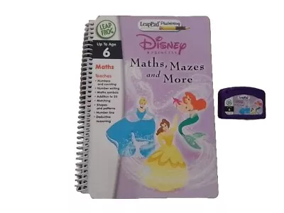 Maths Mazes  Leapfrog Leappad Book & Cartridge Disney Reading Ages 4 - 6 Years • £6
