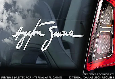 Ayrton Senna - Car Window Sticker - Signature - F1 Formula 1 Sign Decal - V04 • £3.99
