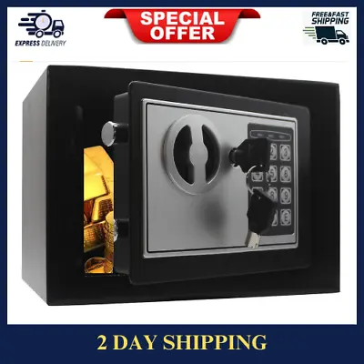 Digital Safety Lock Box Fireproof Security Jewelry Money Safe Storage Box • $32.13