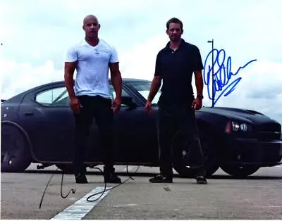 Vin Diesel Paul Walker 11x14 Autographed Photo Signed Picture Amazing And COA • $142.79