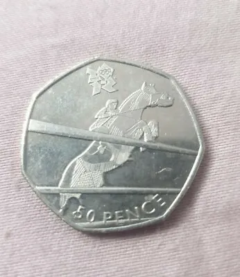 Rare Olympic 50p Equestrian /  Show Jumping 2011 • £2.99