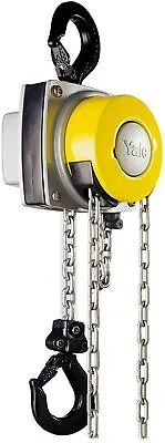 YaleLift 1000kg 360 Degree Chain Block Hoist Lifting Manual Tackle Gantry Pulley • £288.91