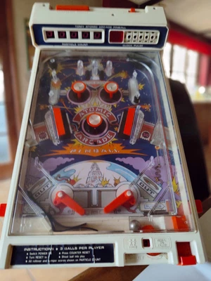 £5 • Buy TOMY Atomic Pinball Machine Electronic Arcade Game Toy Vintage 1979