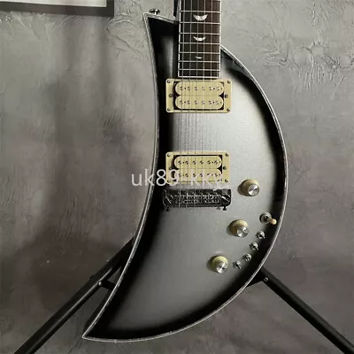 Custom Shop Moonsault Electric Guitar 6 String Rosewood Fretboard Silver Burst • $255.20