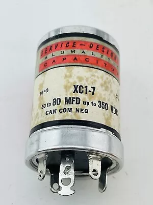Vintage NOS GE XC1-7 50-80 MF 350 V CAPACITOR • $22.67