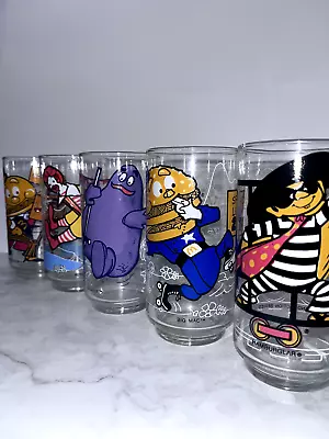 1977 Vintage McDonalds Glasses Collector Set Of 5 • $45.50