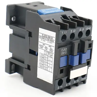 AC Contactor CJX2-0910 220V 50/60Hz Coil 3 Pole Normally Open 660V Ui 20 Amp • $22.44