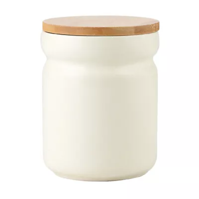  Sealed Jar Bamboo Ceramic Canisters Storage Jars Tea Kitchen • £22.48