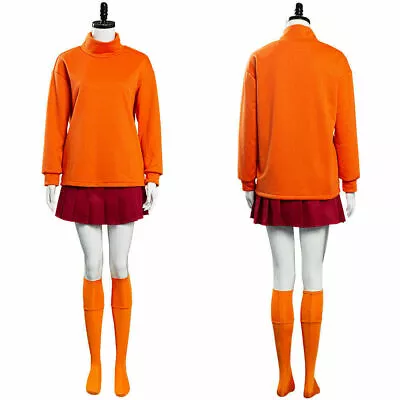 Scooby-Doo Velma Dinkley Cosplay Costume Uniform Outfits Halloween Costumes • £51.60