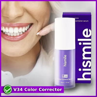 V34 Purple Color Corrector Teeth Toothpaste Mousse Effective Whitening Cleaning✅ • $11.99