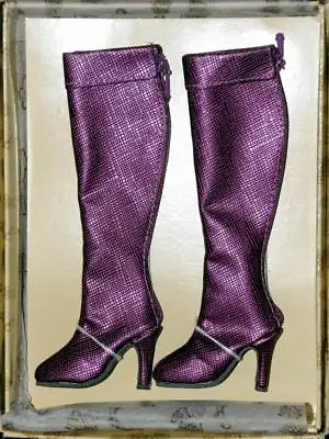 High & Mighty Ellowyne Purple Boots Only Tonner Wilde Imagination Fit 16  Doll • $34