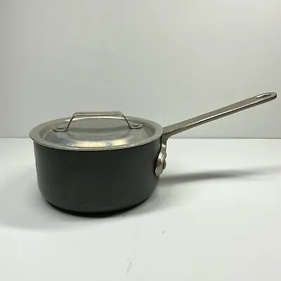 Vintage Commercial Aluminum Cookware Toledo Ohio 1 1/2 Qt Pot #8701 Lid #170 • $12