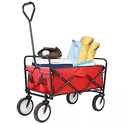 Heavy Duty Trolley Cart Garden Folding Cart Camping Outdoor Wagon Truck Camping • £36.99