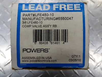 Powers LFE480-10 - 3/8  NPT Compression Thermostatic Valve Assembly - LEAD FREE • $34.95