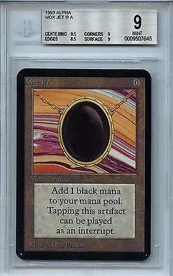  MTG Alpha Mox Jet BGS 9.0 (9) Mint Magic Card With 9.5 Centering 7645 • $29999