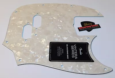 Fender Mustang Bass Pickguard Vintera Age Pearloid Electric Guitar Parts Project • $89.99