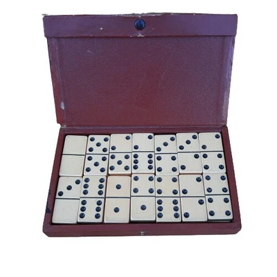 $39 • Buy Vintage 28 Piece Bakelite Dominoe Game Set