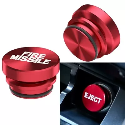 2X Car Cigarette Lighter Cover Accessories Universal Fire Missile Eject Button • $4.23