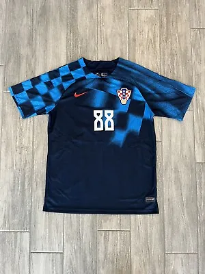 Nike CROATIA NATIONAL TEAM Jersey 2022 2023 AWAY FOOTBALL SHIRT JERSEY NIKE #88 • $59.99