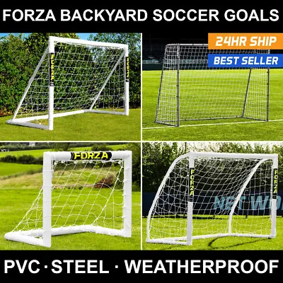 FORZA Backyard Soccer Goals | Kids Match & Training Goal Posts Indoor Outdoor • $89.99