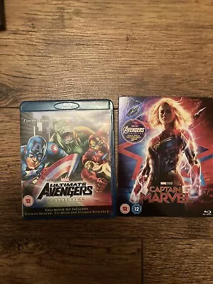 Blu Ray Bundle  2  Movies Ultimate Avengers Collection & Captain Marvel • £6.49