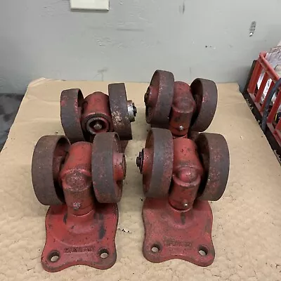 Vintage Industrial Metal/Iron Swivel/pivot Casters Hamilton Caster  & Mfg Co. • $245