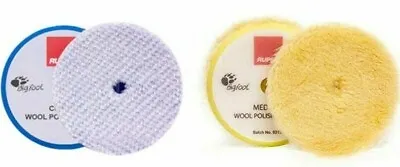 $27.89 • Buy 5.75  Rupes Blue & Yellow Wool Cutting & Polishing Pad - For 5   Backing Plate