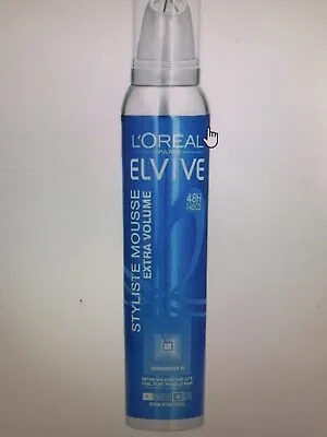 3 X X L'Oreal Elvive Styliste Mousse Extra Volume Firm Control 200ml • £28.99