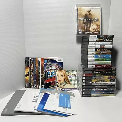 Lot Of Empty Cases And Manuals NO GAMES OR MOVIES (WiiPSPNESDS) SEE PICS • $35.99