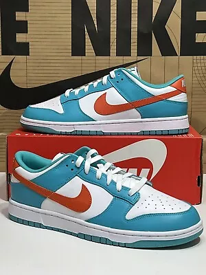 Nike Dunk Low Retro Miami Dolphins DV0833-102 Brand New Men’s Size 14 • $108