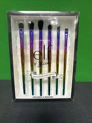 Elf X Jkissa Furever Brush 6 Piece Brush Set Rainbow • $24.99