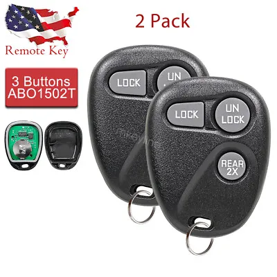 2 For 1997 1998 1999 Chevrolet Suburban Remote Control Key Fob 3 Button ABO1502T • $19.69