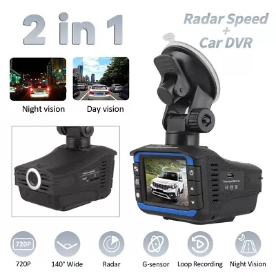 $38.59 • Buy Anti Radar Laser Speed Detector 1080P Car DVR Recorder Video Dash Camera Night