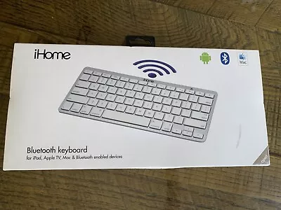 IHome Wireless Bluetooth Keyboard For MAC In Silver • $20