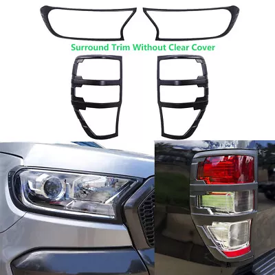 Headlight Tail Light Cover Front Rear Lamp Guard Trim For Ford Ranger 2015-2022 • $65.89