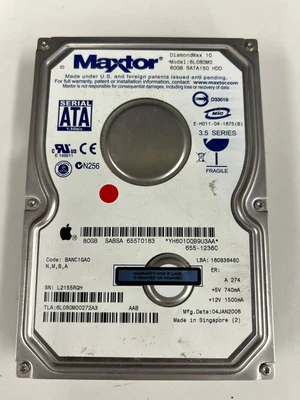 £22 • Buy Maxtor DiamondMax 10 6V080E0 3.5  80 GB HDD SATA Internal Hard Drive