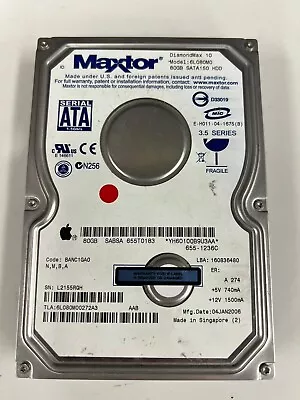 Maxtor DiamondMax 10 6V080E0 3.5  80 GB HDD SATA Internal Hard Drive • £22