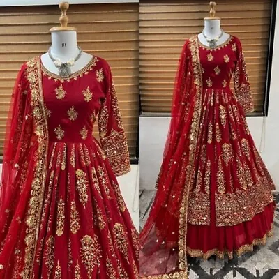 Designer Lehenga Choli Indian Bollywood Wedding Party Pakistani Wear Readymade • $120.99