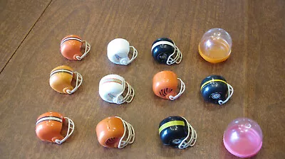 Lot Of 10 Vintage AFL/NFL GUMBALL MINI FOOTBALL HELMETS 2 Containers Steelers • $1.99